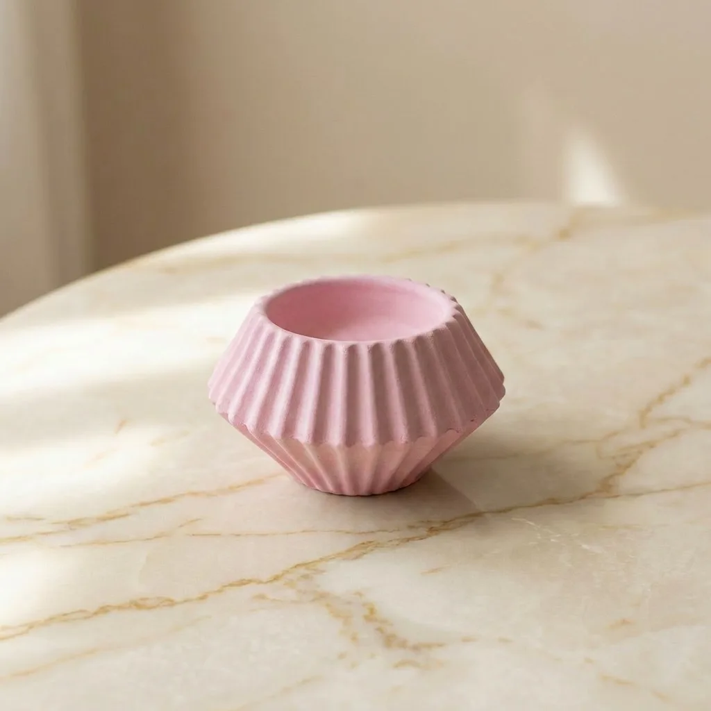 Blush Fluted
